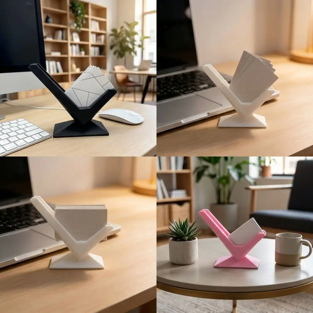 간단한 3D 인쇄 명함 홀더 플라스틱 카드 케이스 카드 보관함 카드 스탠드 녹슬지 않는 카드 디스플레이 홀더 학교