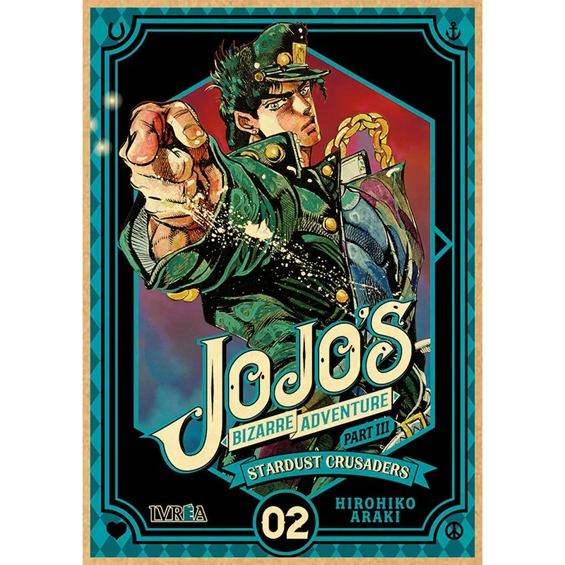 JOJO Posters Vintage Anime Poster JoJos Bizarre Adventure Animation Canvas Painting Wall Art Decoration Kawaii Room Decor vintage art poster anime wall poster vintage wall art canvas wall art wall art print art paper poster
