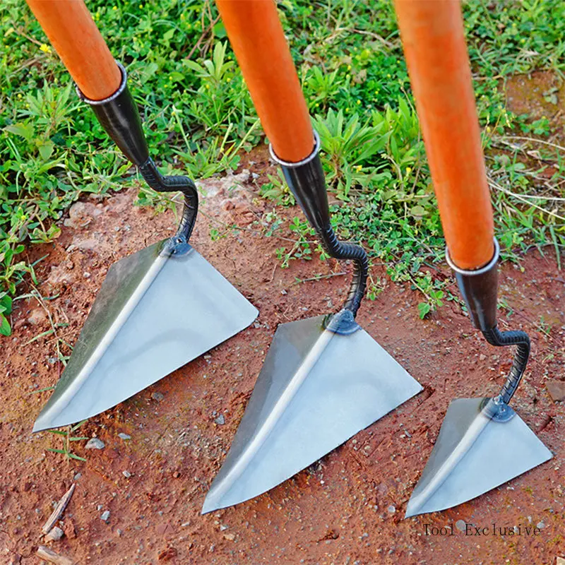 thumbnail image 2 of Heavy Duty Garden Plow Hoe - 55 Inch Handle V-Shaped Triangle Hoe For Soil Work 2 of 14