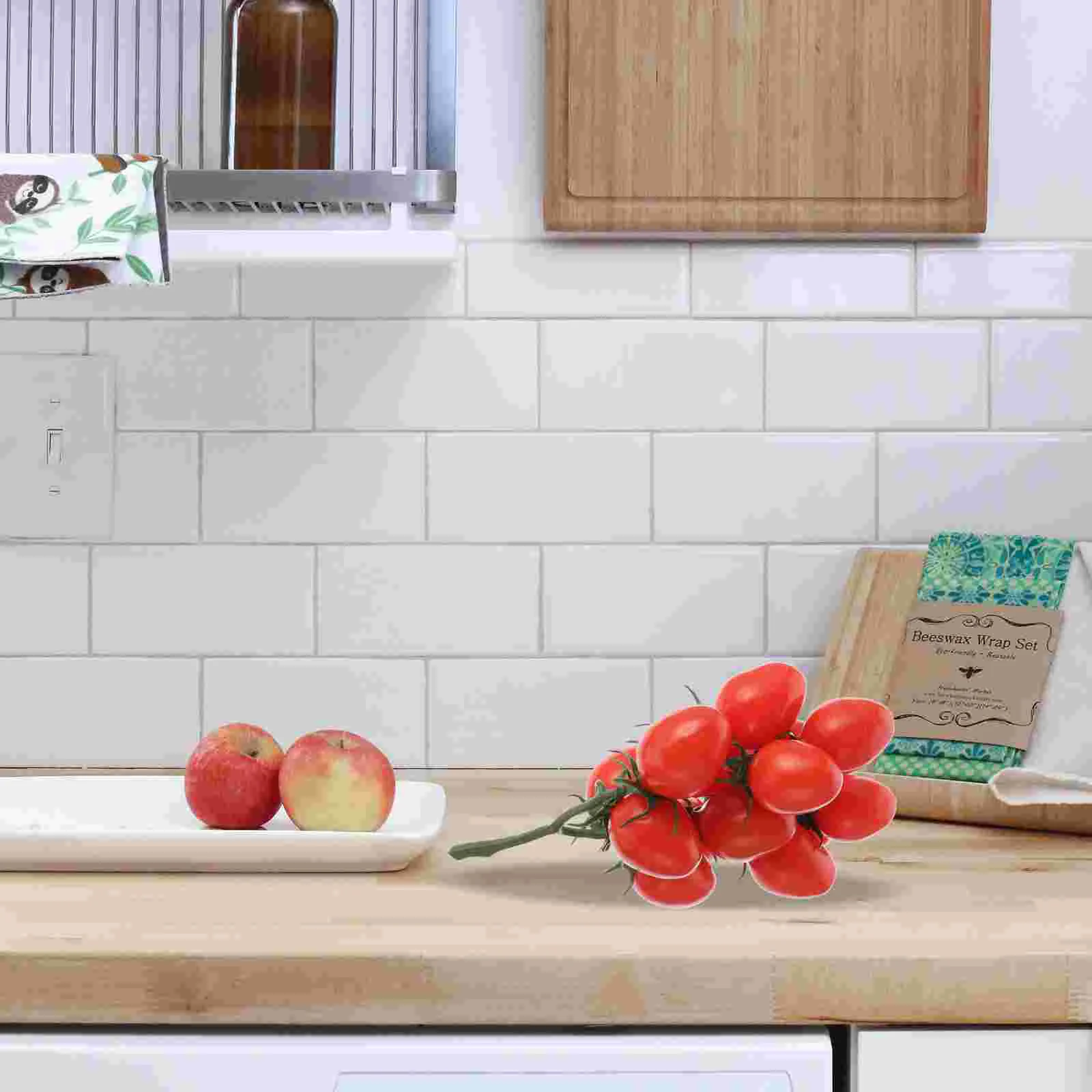 Plant Simulated Fruit Skewers Foam Fake Props Cherry Tomatoes Artificial Home Decor Red Lifelike Dinner Party