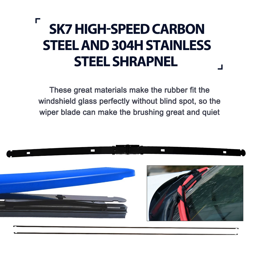 HESITE Colorido Car Wiper Blades Para Great