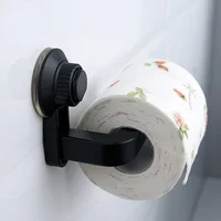 Suction Cup Toilet Paper Holder Wall Mount No Punching High Quality ABS Tissue Towel Roll Dispenser Bathroom Kitchen Accessories 1