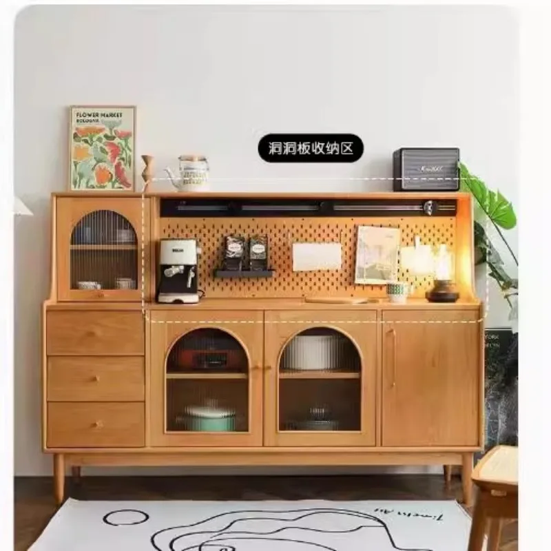 Modern Solid Wood Sideboards Multifunction Space Saving et Kitchen Cabinets Drawers Dining Room Furniture De Comedor FYSB