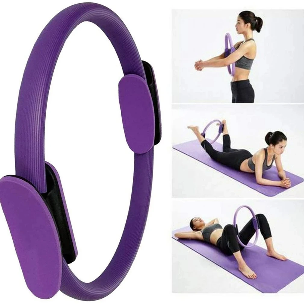 Pilates Ring With Double Handles For Fitness And Yoga Exercises_voghion.com