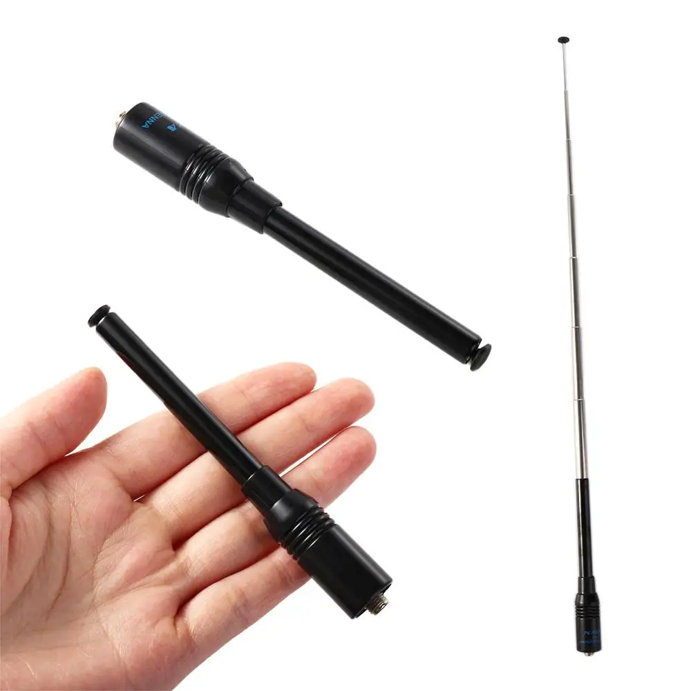 888S UHF+VHF 인터콤 용품(바오펑 UV-5R용) 텔레스코픽 안테나 무전기 공중 통신 장비 SMA-F 안테나
