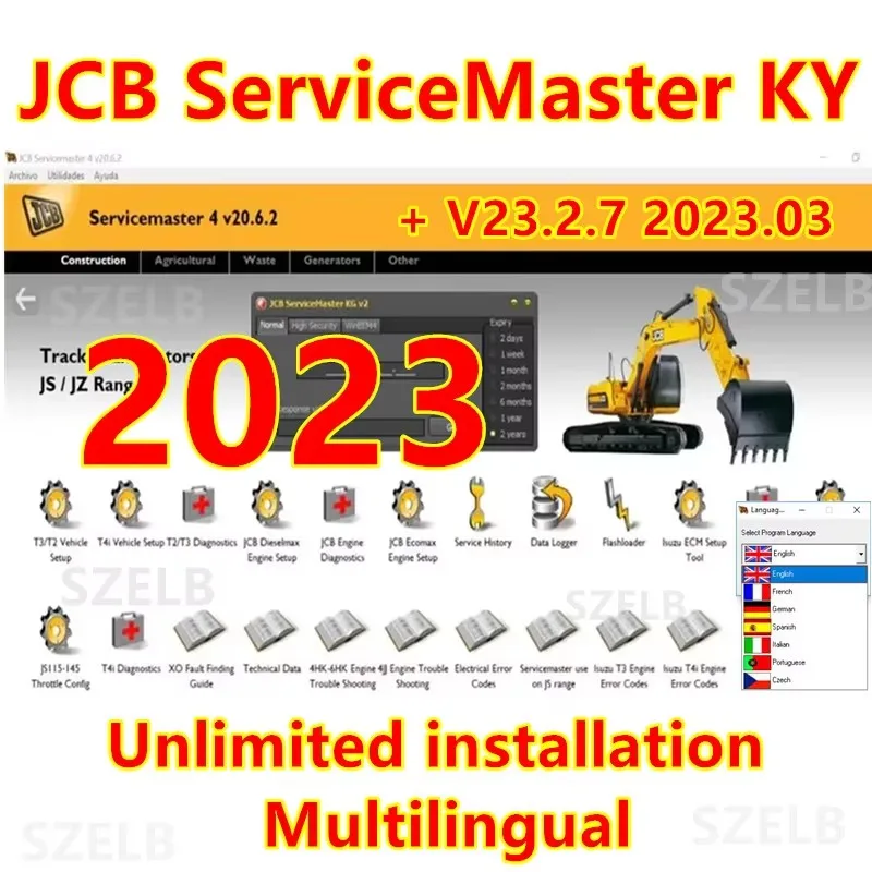 newestJCBServiceMaster4(23.2.7)DiagnosticSoftware+JCBServiceMasterWinEEM4KGV2KeygenInstallVideo+FreeHelpInstal-AliExpress34