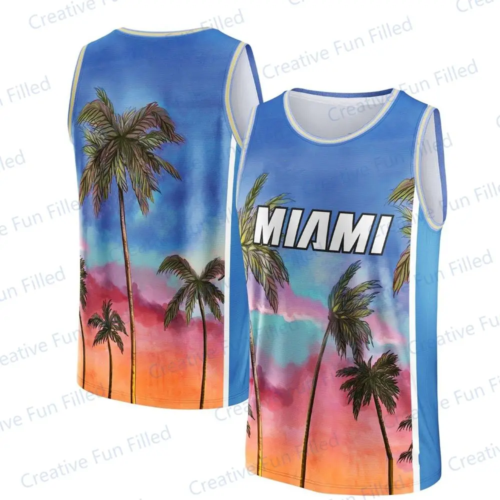 Women's Maternity Clothing 3D Printed Basketball Suit Sports Round Neck Sleeveless Quick Drying Sports Shirt Men's Women's Vest