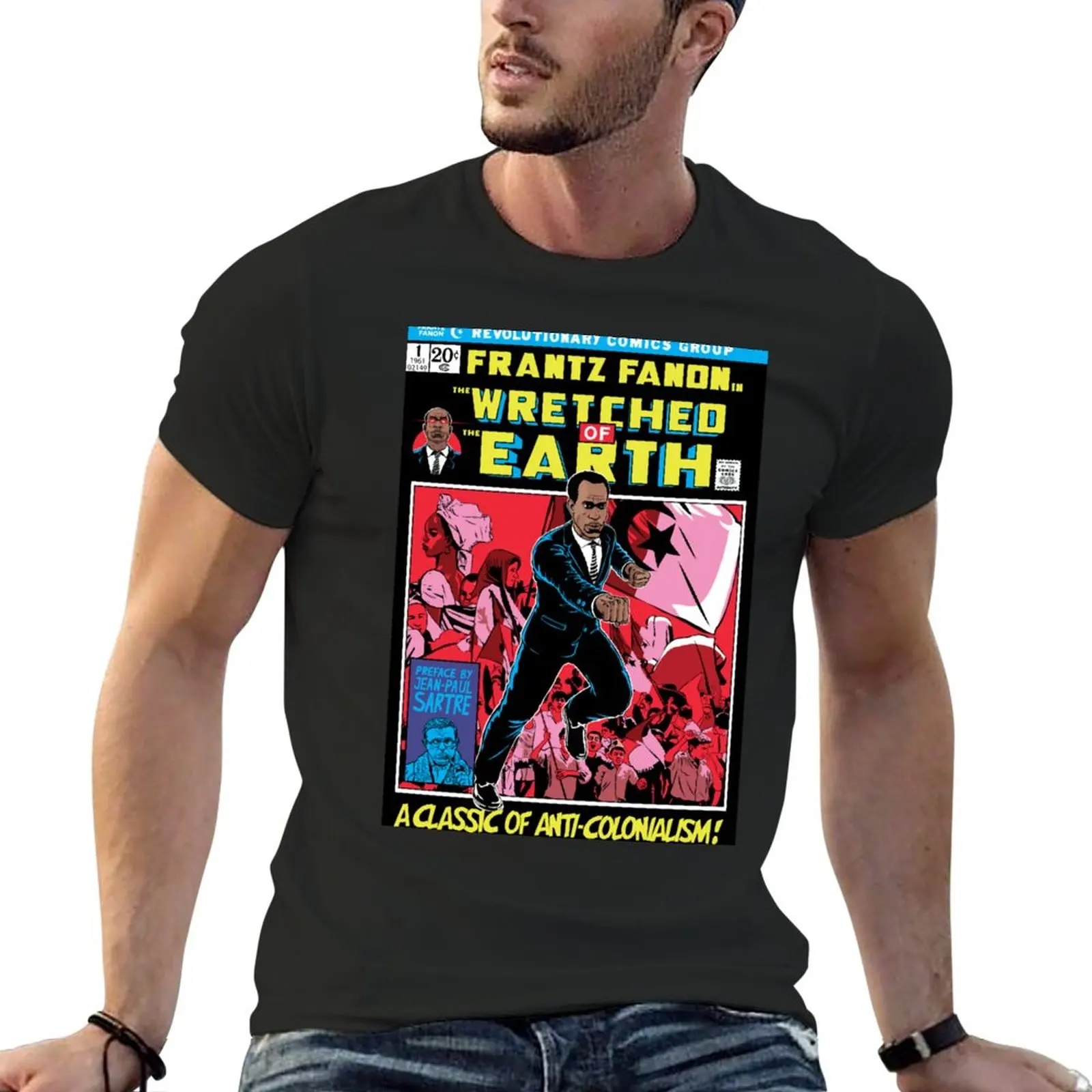 

New Frantz Fanon In The Wretched of The Earth T-Shirt aesthetic clothes funny t shirt mens graphic t-shirts funny