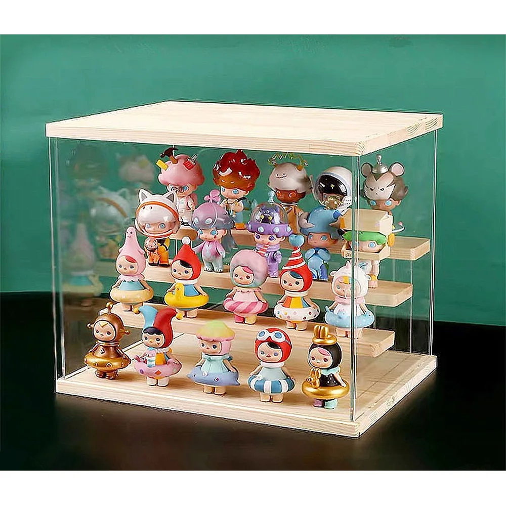 

Acrylic Blind Box Showcase Action Figures Display Case Model Collectible Dust-proof Artcrafts Box Toy Doll Storage Organizer New