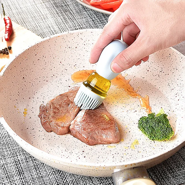 Kitchen Oil Brush Oil Bottle Seasoning Bottle High Temperature Air Fryer Oil  Brush Electric Grill Pan Barbecue Brush Oil - AliExpress