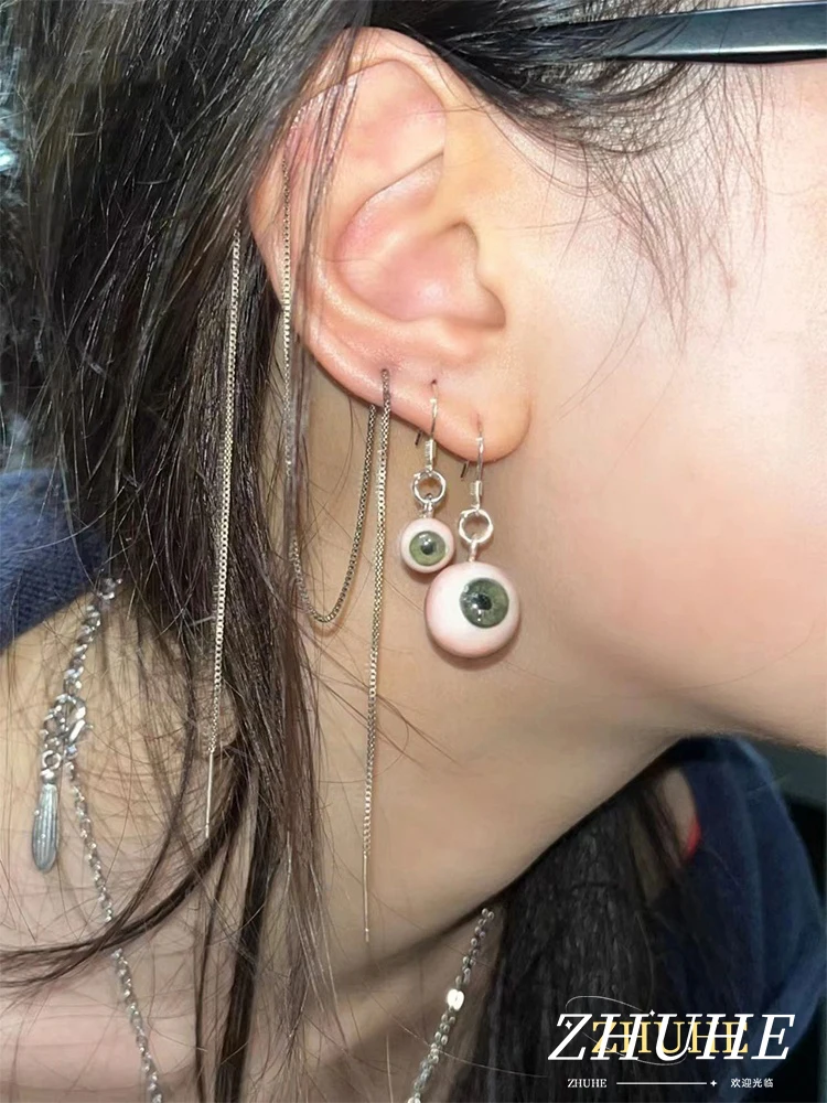 

2024 New Eyeball Earrings New Gothic Style Men's And Women's Jewelry Party Gift