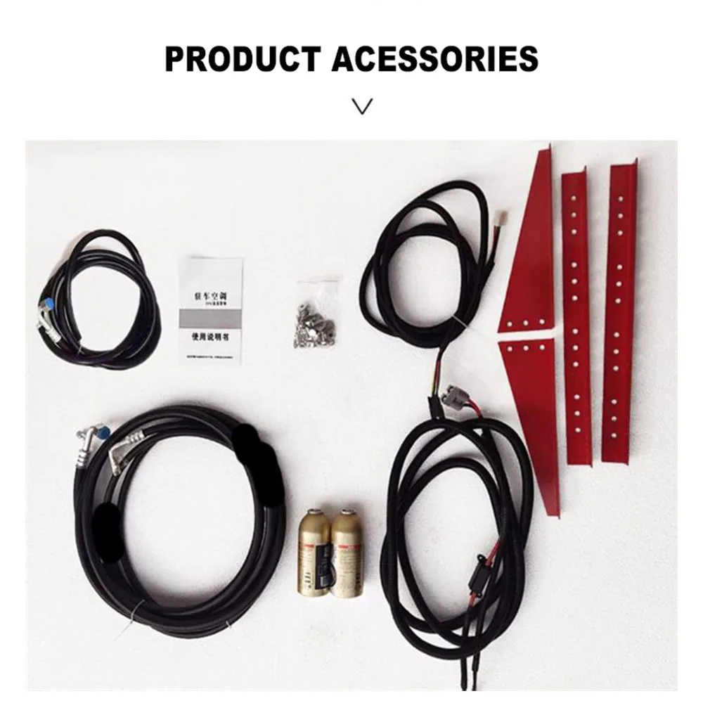 12/24V Car Electric Air Conditioner Parking Refrigeration Air Conditioning Remote Control Rapid Cooling Vehicle Refrigerator