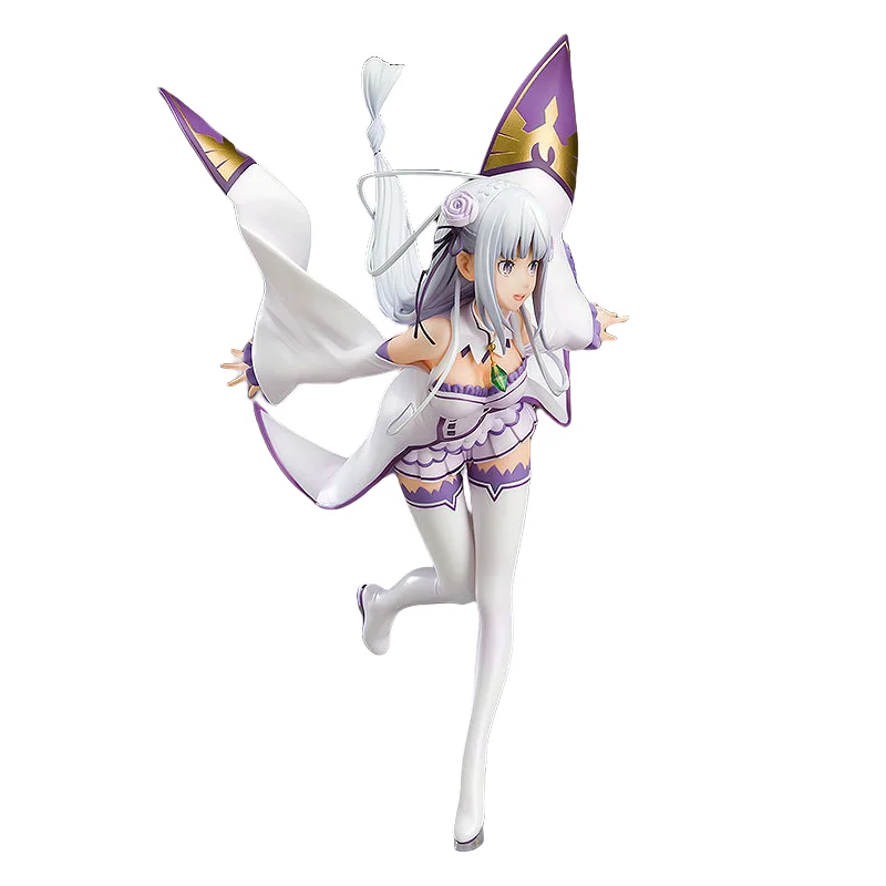 Figura Anime Emilia PVC - Posición Volando - 22 Cm - Decoración Colección Re Zero