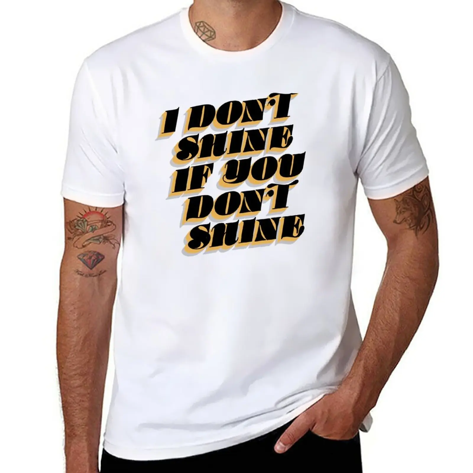 

New I Don't Shine If You Don’t Shine | The Killers T-Shirt korean fashion plus size tops mens graphic t-shirts big and tall