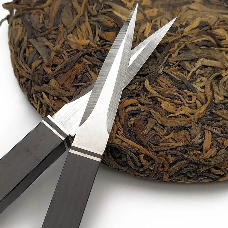 Tea cutter tea needle set Stainless Steel Tea Needle Tea Cutter Puer Cone Ceremony Accessories Craft Kung Fu Teasets Knife With Leather Case