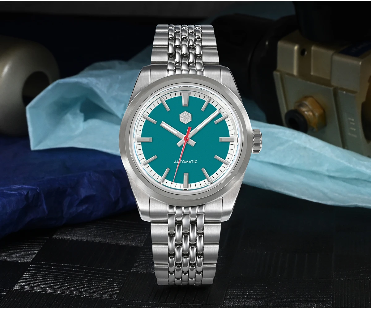 *Winter Sale* New Arrival San Martin Men Watch 37mm Fashion Sports Watches NH35 Automatic Luminous Reloj SN0106-G3 