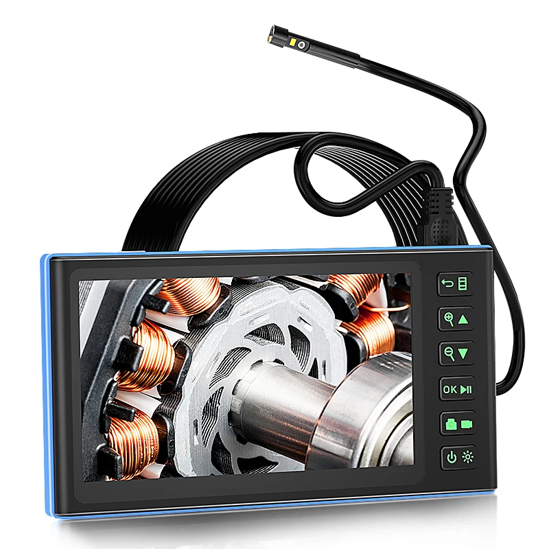 7 Inch IPS Screen Industrial Endoscope Camera 2 Megapixel Lens HD1080P Car Inspection Borescope inspection camera mini endoscope camera