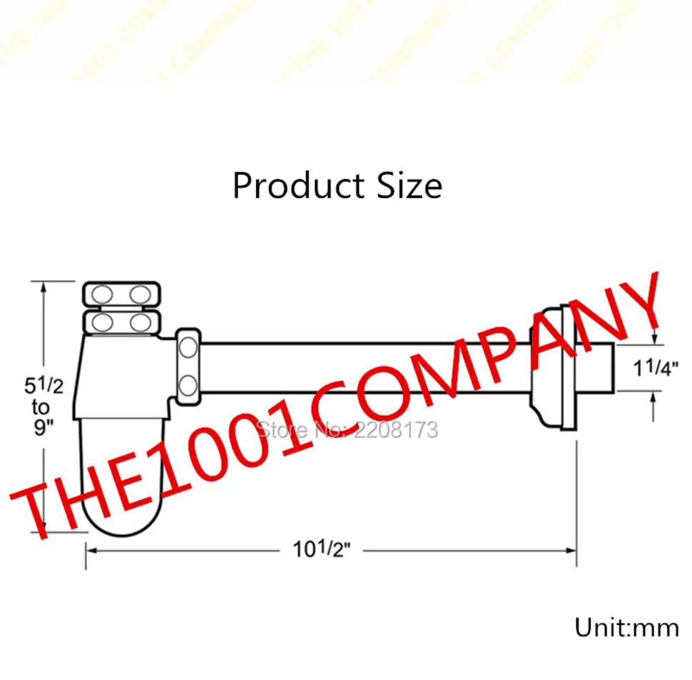 Description Picture 3 of itemSmesiteli Factory Direct Euro Basin Bottle Trap American Bathroom Plumbing P-Trap For Wash Basins Pipe Waste Drain Antique Bronz