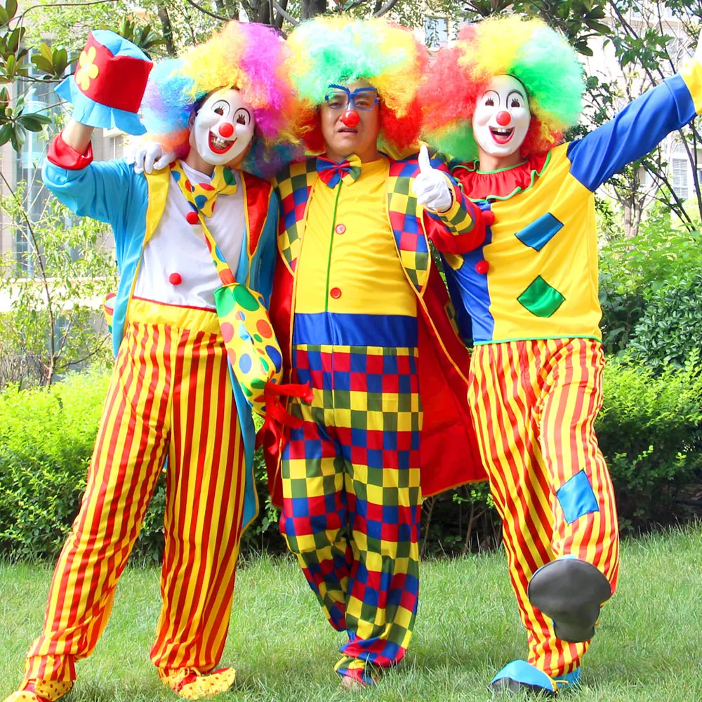 

Men Women Clown Costume Funny Circus Naughty Harlequin Uniform Men Fancy Dress Cosplay Adult Halloween 2022