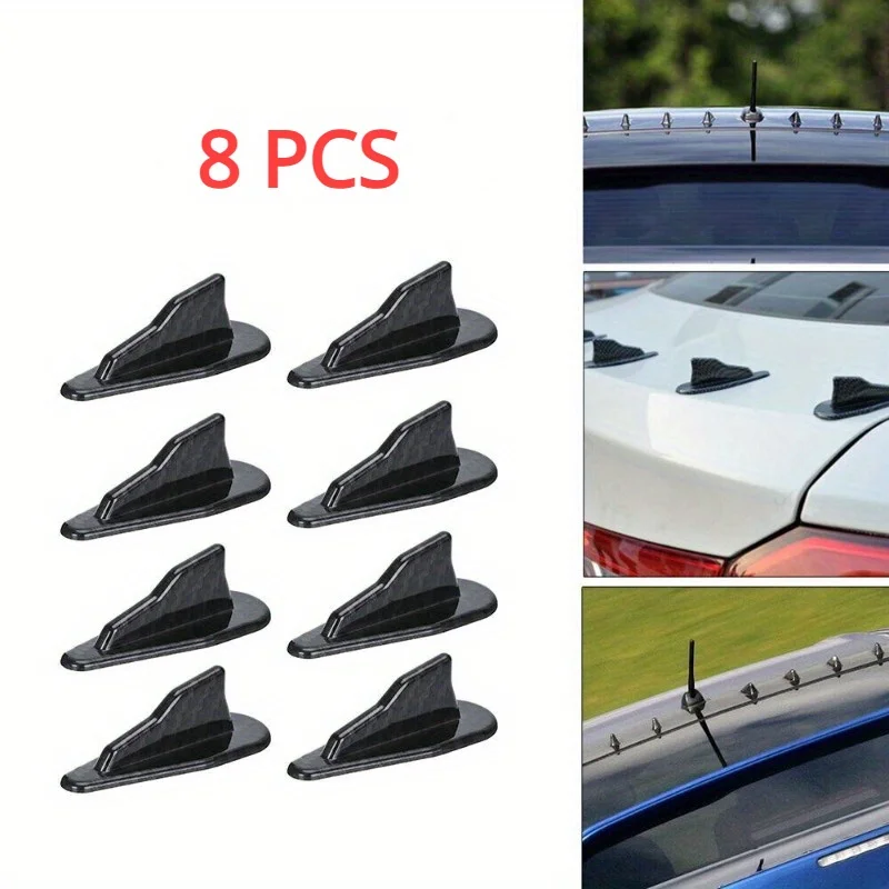 Diffuser Shark-Fin, Car Roof Spoiler for Universal Car Truck Spoiler Roof Wing,Wing Pointed End Style Car Decoration Accessories