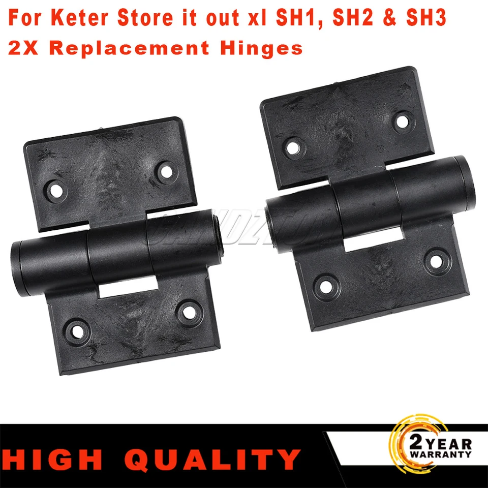 Replacement Hinges For Keter Store It Out Storage Box - Compatible With SH1, SH2, SH3 Parts (2 Pack) - View #5