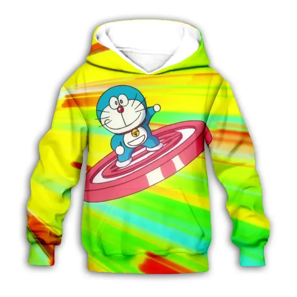 

Doraemon Peripheral Doraemon Cat Children's Clothing 3D Digital Printing Doraemon Hooded Sweatshirt Cartoon Casual Hoodie