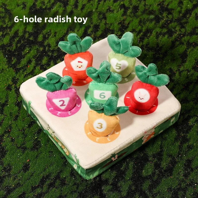 Children Pulling Carrot Puzzle Early Education Newborn Baby Toys Plush 0-1 Years Old Baby Baby Can Gnaw 6 Months 6