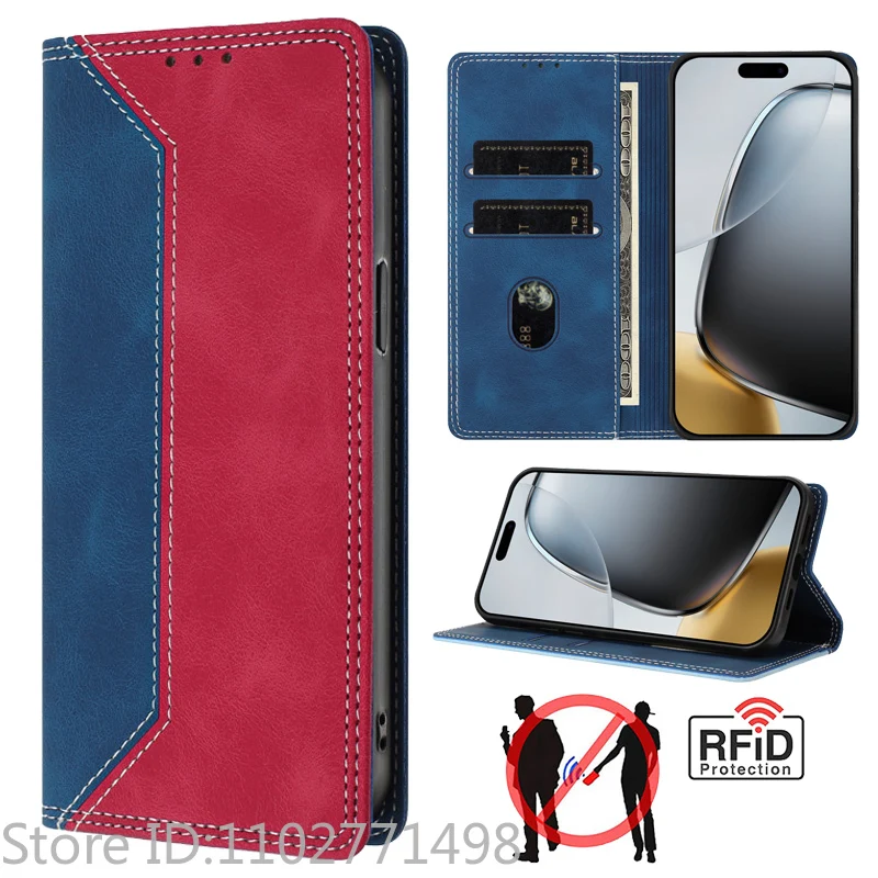 Luxury Wallet Flip Cover Phone Case - Magnetic Shockproof Leather