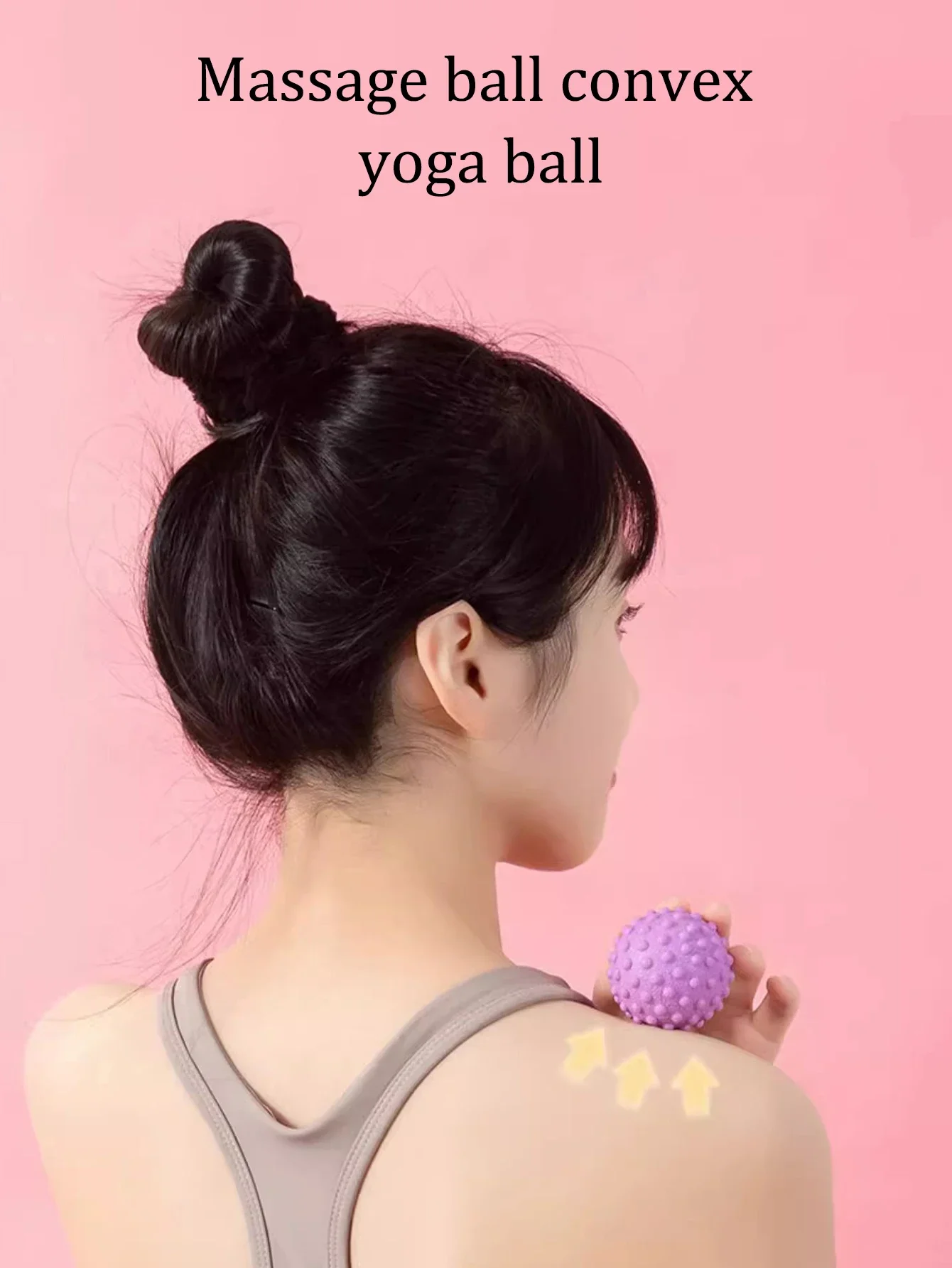 Description Picture 2 of itemFascia Ball TPR Foot Massage Ball Muscle Relaxation Yoga Fitness Shoulder Neck Waist Foot Back Meridian Neck Membranous Ball 5CM