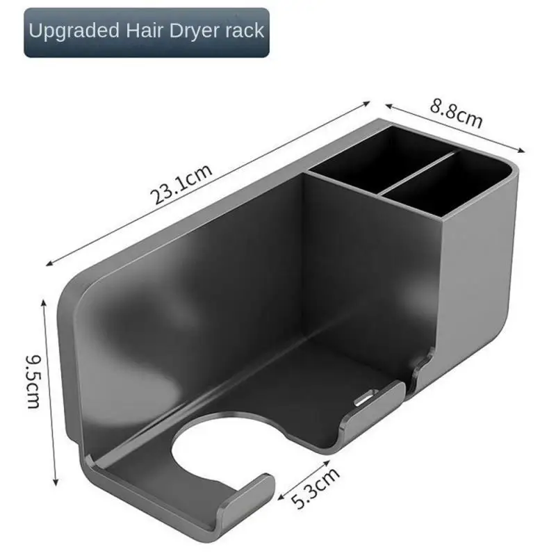 Storage And Sorting Bracket Wall Mounted Plastic Hair Dryer Holder