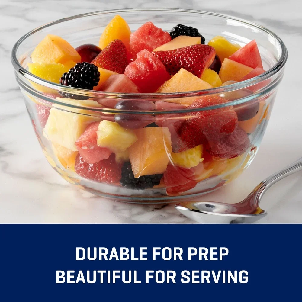 Durable 4Qt Glass Mixing Bowl – Microwave & Dishwasher Safe 6