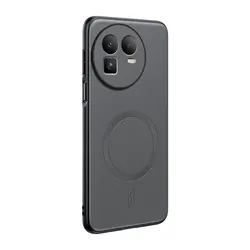 Leather Texture Case with Magnetic Wireless Charging and Camera Protection for Realme GT 8 Pro (GRAY)