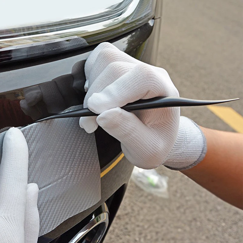 1/3PCS Car Window Tint Tools Plastic Wrap Shank Gasket Squeegee Long Handle Micro Squeegee Car Tinting Wrap Tool Corner Scraper
