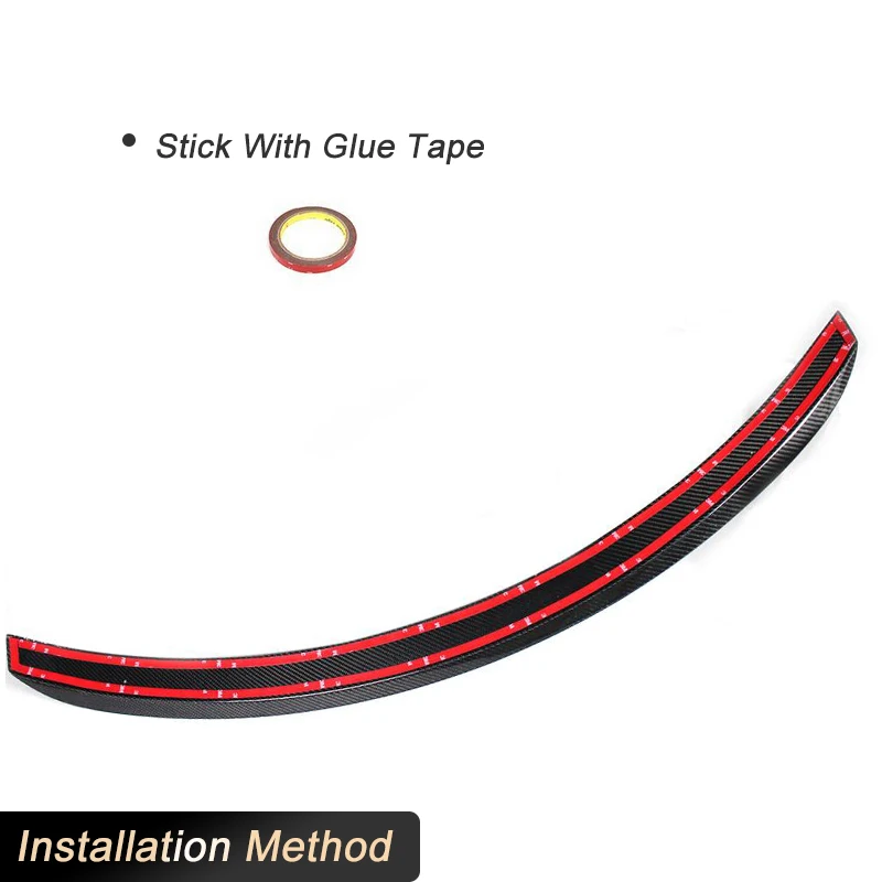 Gloss / Matte Carbon Fiber Rear Trunk Spoiler Wing for Tesla Model S Sedan 4 Door 2012- Rear Trunk Boot Lid Wing Spoiler FRP