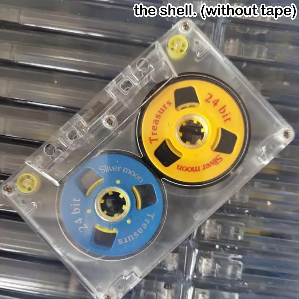 Blank Cassette Tape 1PCS Transparent Standard Audio Tape for Recording 45-minute Blank