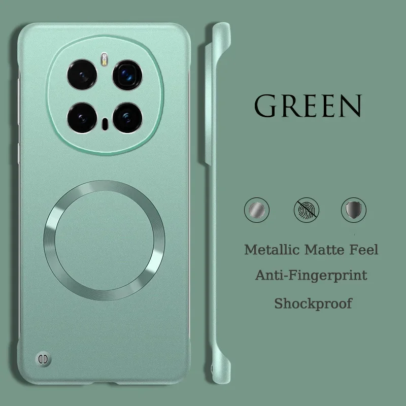 Metallic Paint Frameless Hard Cover with Magnetic Wireless Charging Capability