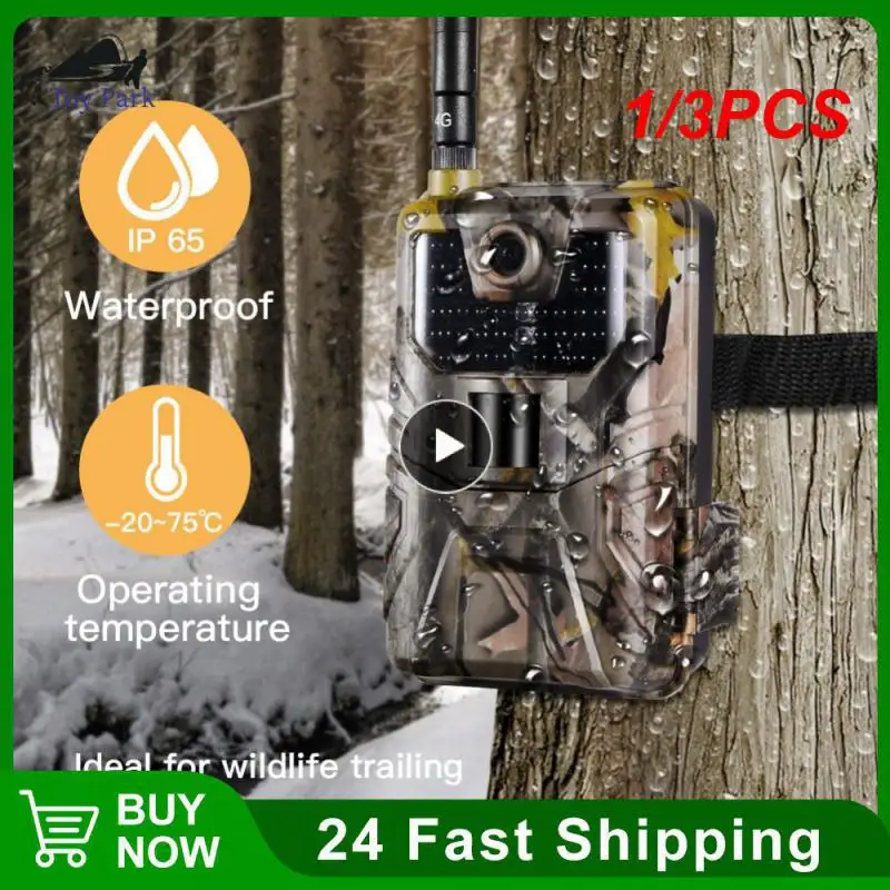 

1/3PCS Outdoor 2G SMS MMS SMTP Email Cellular 4K 20MP 1080P Wildlife Waterproof Trail Camera Photo Traps Game Cam Night