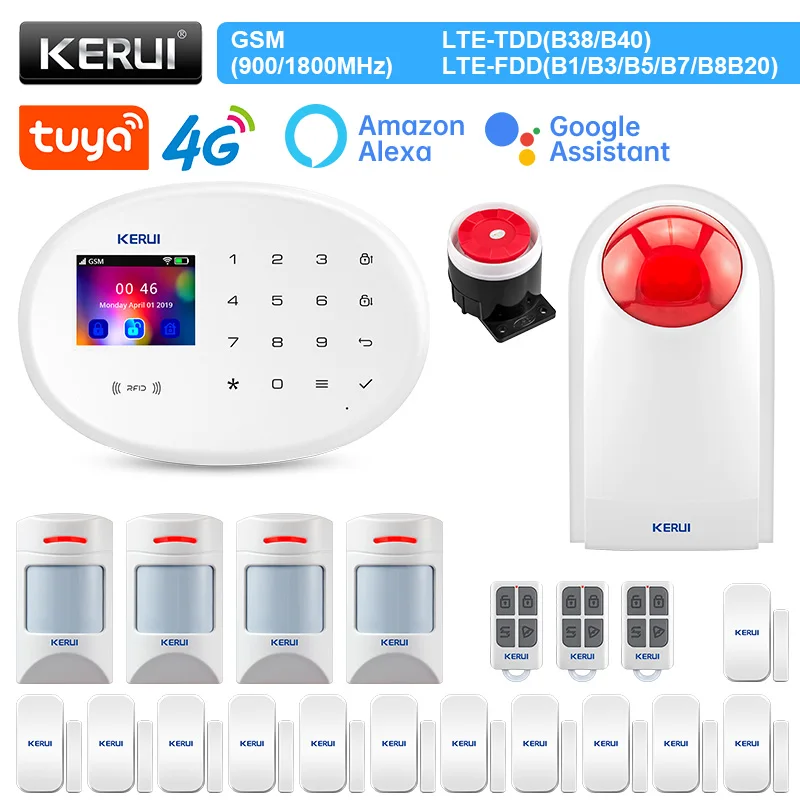 

Система охранной сигнализации KERUI W204, 4G, Wi-Fi, GSM