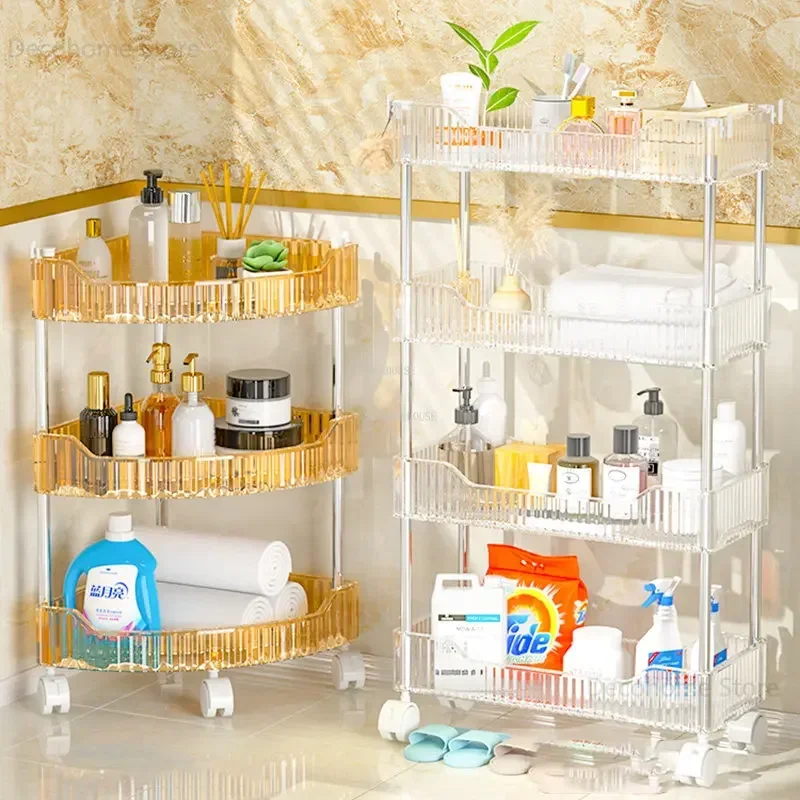 Salon Trolleys Barber Shop Tool Cart Makeup Rack Storage Trolley