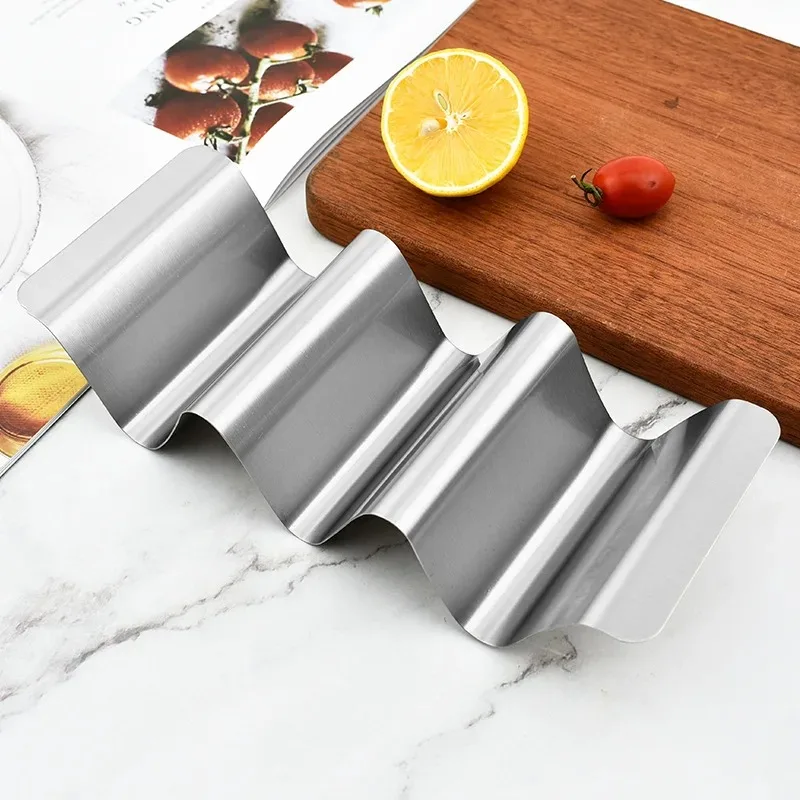 12 Supports à Tacos Plastique Rigides - Pour Tortillas Fines Et épaisses - Présentoir Fête Mexicaine - 3