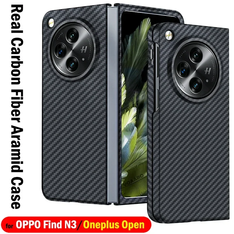 

Pure Real Carbon Fiber Funda for Oneplus Open Case for OPPO Find N3 Aramid Case Ultra-thin & Light 3D Matte Fiber Phone Cover