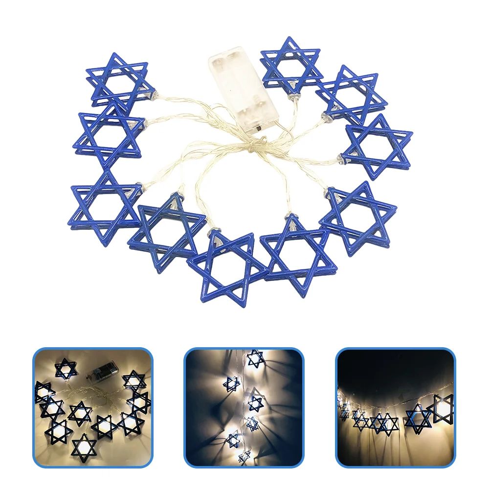 

Holiday Christmas Decoration Hanukkah Party Supplies Light Star David Indoor Astetic Room Fairy String Light Star Decorations