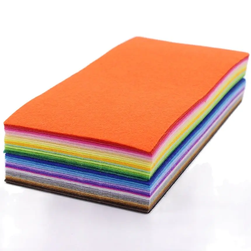 Hard Felt 40 Colors 1mm ,Feltro Polyester Acrylic Nonwoven Fabrics,Needlework,Diy,Needle,Sewing,Handmade