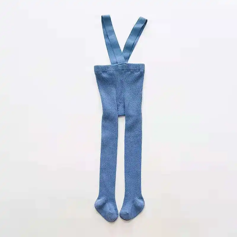 Baby suspenders Baby pantyhose high waist umbilical protection breathable leggings with feet socks child tights baby stockings