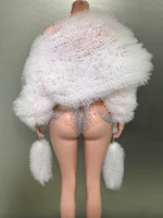 Luxury Diamonds Sexy See Through Sleeveless Sheath Bodysuit Evening Party Performance Costume Nightclub Singer Dancer Stage Wear - Image 5