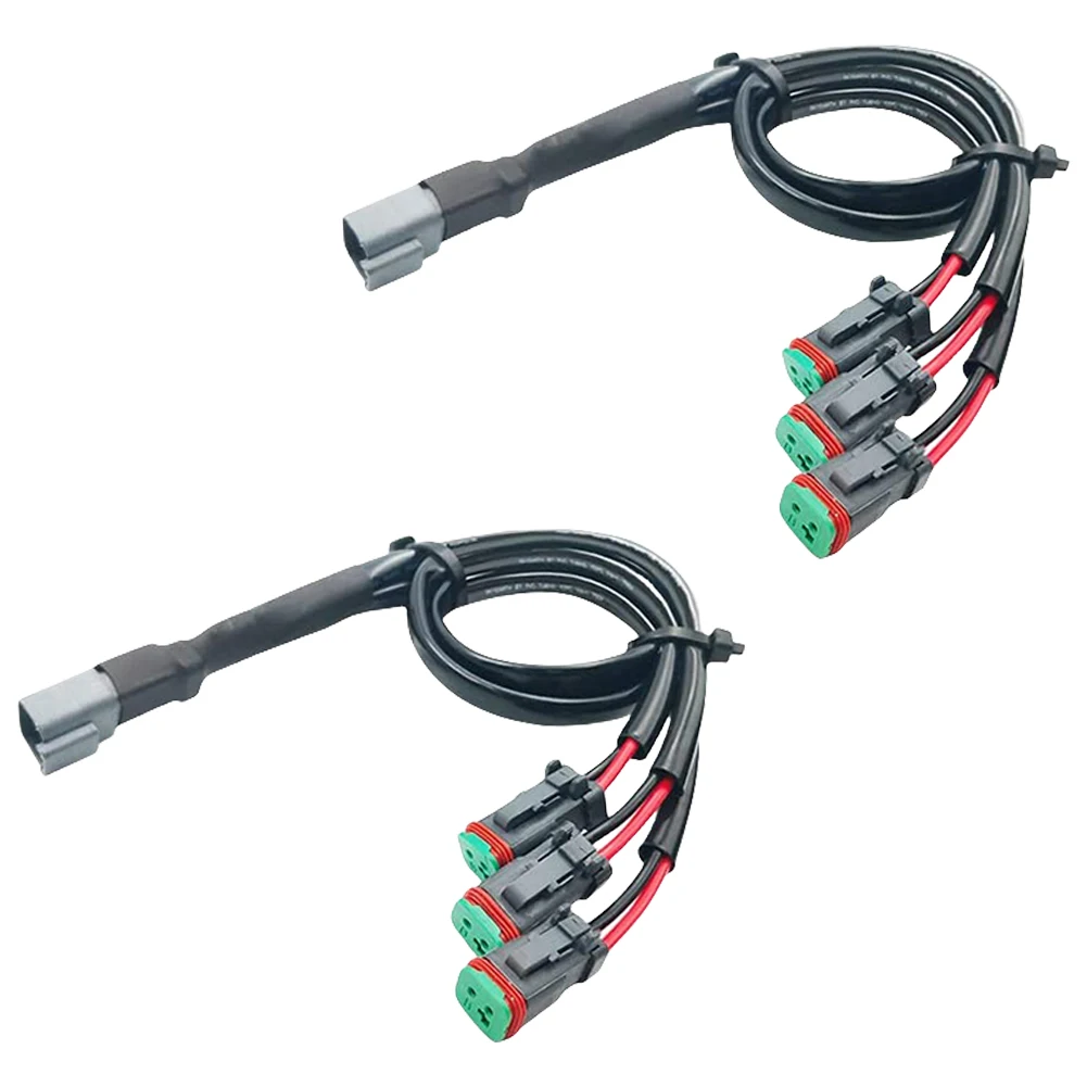 2Pcs Y 모양 Deutsch DT DTP 어댑터 배선 하네스 분배기 2/3/4 출력 IP68 방수 ATV UTV 보트 트럭 액세서리