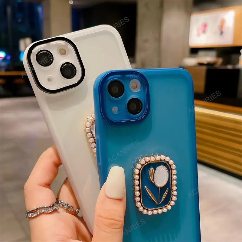 Oppo Realme 11 4G 5G 10 Pro Plus 6i C55 C53 C35 C33 C31 C30 C25 C20 C15 Tulip tartó átlátszó szilikon tok C 55 53_voghion.com