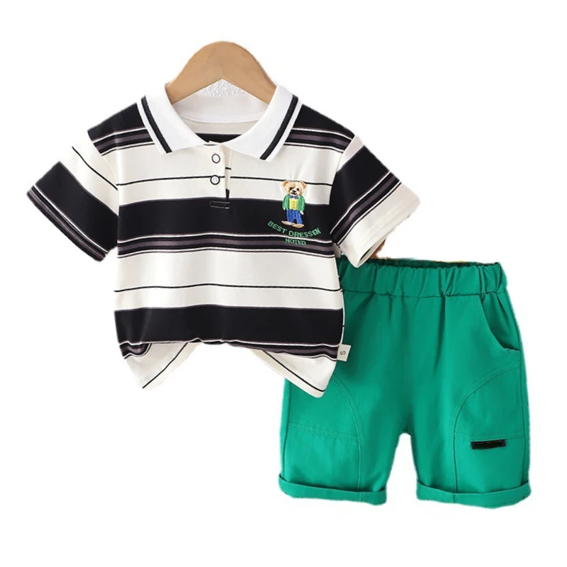 

New Summer Baby Girls Clothes Suit Toddler Outfits Children Boys T-Shirt Shorts 2Pcs/Sets Kids Casual Costume Infant Tracksuits