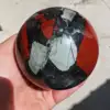 Natural African Blood Stone Quartz Sphere Crystal Ball Reiki Healing 6