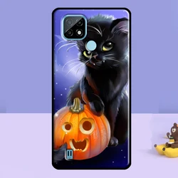 Cute Cat Pumpkin Halloween Phone Case for Realme C35 (UU11)
